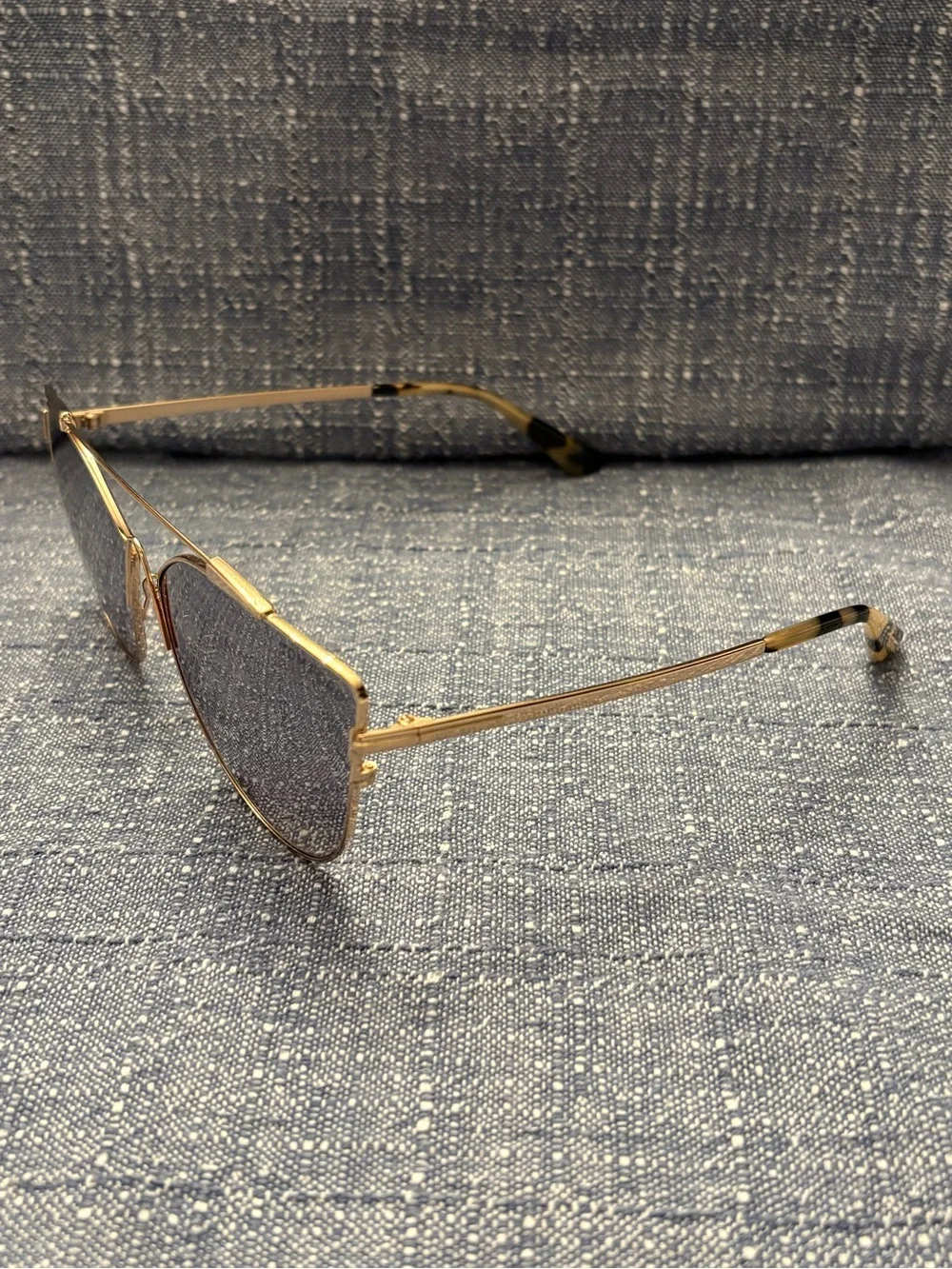 Tom Ford Jacquelyn Gold Frame Cat Eye Sunglasses with Gray Lenses